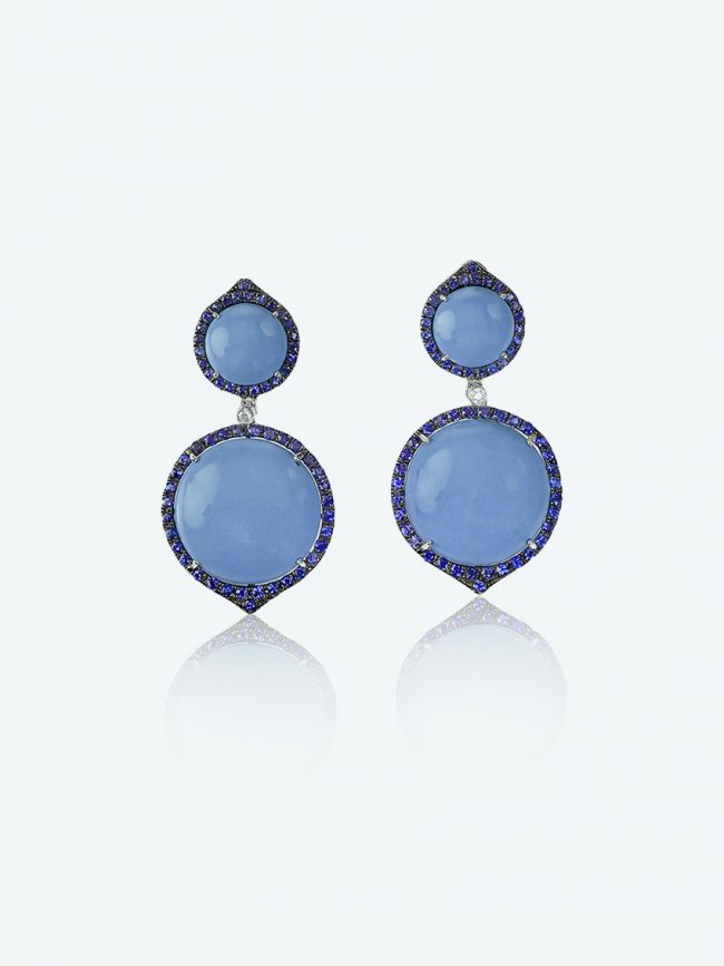 Blue opal sapphire